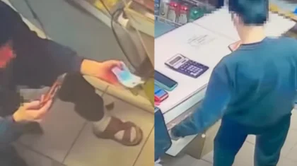 Стажер похитил выручку: момент кражи попал на камеру в Уральске (ВИДЕО)