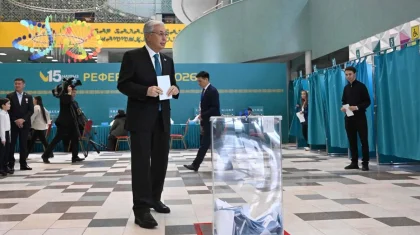 Касым-Жомарт Токаев проголосовал на республиканском референдуме