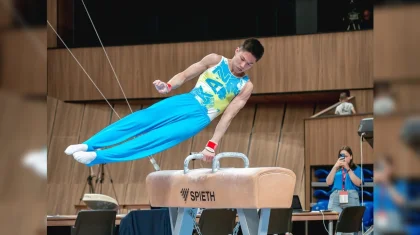 Казахстанский гимнаст завоевал серебро этапа Кубка мира в Турции