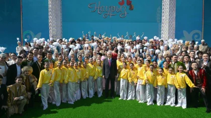 Токаев посетил концерт по случаю праздника Наурыз в Туркестане