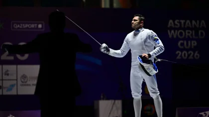 Казахстанец Руслан Курбанов завоевал серебро Кубка мира по фехтованию в Астане