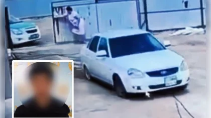 Женщина помешала полицейской погоне за водителем без прав в Атырау (ВИДЕО)