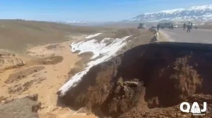 Талые воды размыли республиканскую трассу в Алматинской области (ВИДЕО)