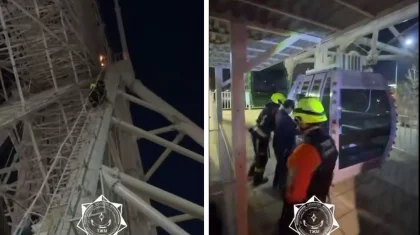 Колесо обозрения загорелось в Астане (ВИДЕО)