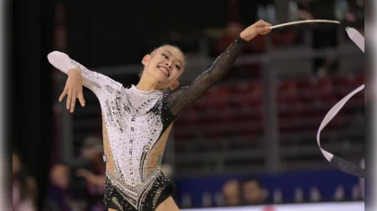 Казахстанская гимнастка завоевала четыре медали на Гран-при во Франции