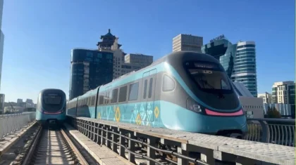 В Астане начались масштабные испытания LRT с участием 19 поездов