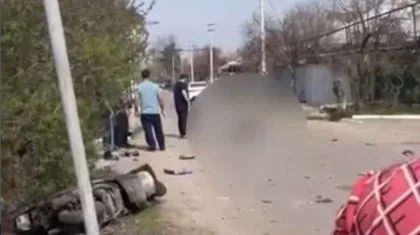 Смертельное ДТП близ Алматы: погиб водитель мопеда (ВИДЕО)