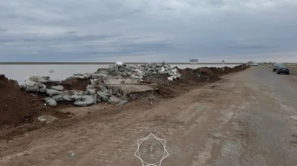 Плотину восстановили после прорыва талых вод в Акмолинской области