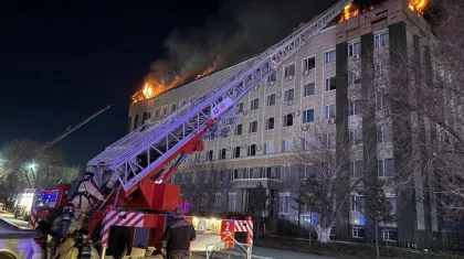 Пожар в здании облакимата потушили в Актобе: создана следственная группа