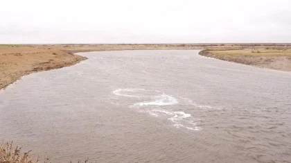 Почти миллиард кубометров воды сбросили в реку Шу на юге Казахстана