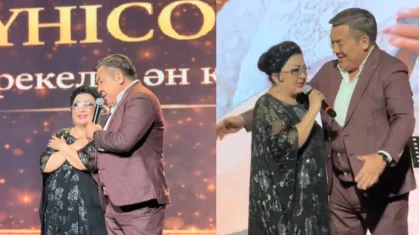 Любовь прямо со сцены: поклонник признался Макпал Жунусовой на концерте в Актау (ВИДЕО)