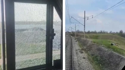 Подростки разбили стекло электровоза на юге Казахстана
