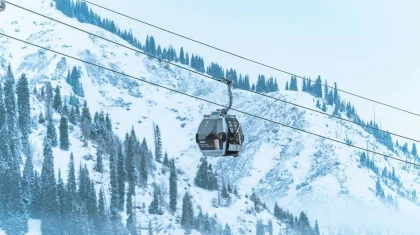 Канатные дороги временно закроют на Шымбулаке