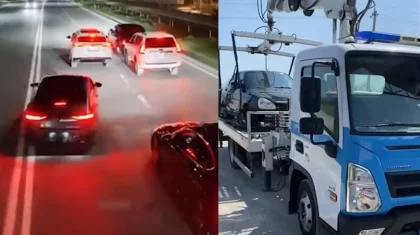 Выезды на встречку и красный свет: свадебный кортеж устроил беспредел в Шымкенте (ВИДЕО)