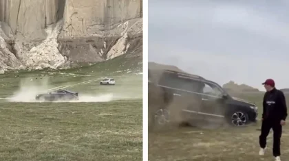 Дрифт в Долине замков в Айракты: водителя арестовали на 10 суток в Мангистау