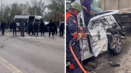 Серьезное ДТП в области Жетысу: 11 пострадавших доставили в больницу