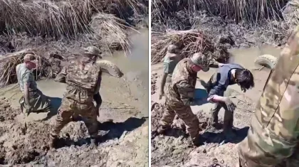 Двух девочек-подростков вытащили из болота спасатели в Караганде