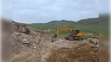 Дроны засекли незаконных добытчиков барита в горах Туркестанской области