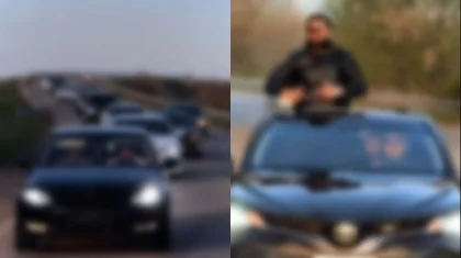 Больше 20 нарушений ПДД: водителей и пассажиров свадебного кортежа наказали в Аксае (ВИДЕО)