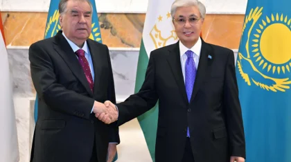 Касым-Жомарт Токаев провел встречу с Эмомали Рахмоном