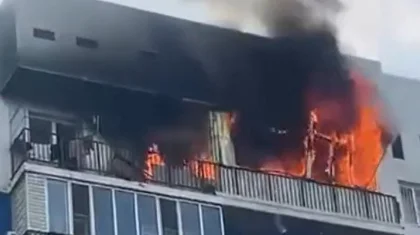 Две квартиры на 9 этаже сгорели в селе Алматинской области