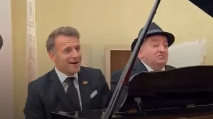 Макрон спел на ужине в Ереване под аккомпанемент Пашиняна (ВИДЕО)