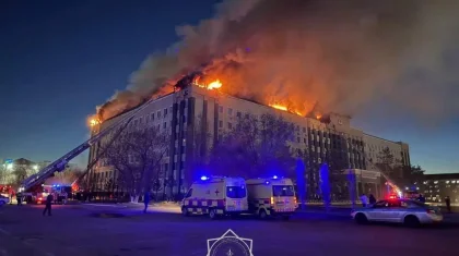 Пожар в акимате Актюбинской области: ущерб оценили в 90 млн тенге
