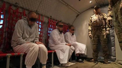 Четырех подозреваемых в террористических преступлениях доставили в Казахстан (ВИДЕО)