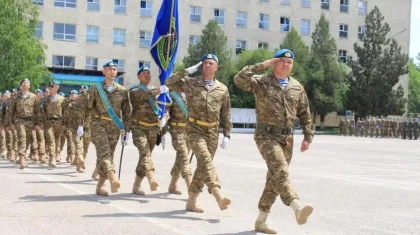 Третий казахстанский миротворческий контингент отправился на Голанские высоты (ФОТО, ВИДЕО)