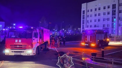Пожар произошел в подвале детской больницы Астаны
