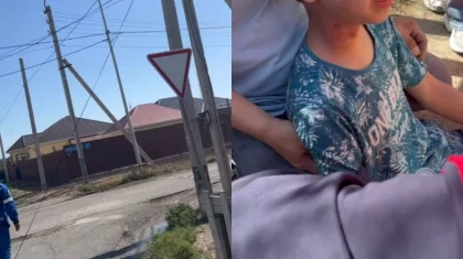 Мальчика на велосипеде ударило током из-за свисавшего провода в Атырау (ВИДЕО)