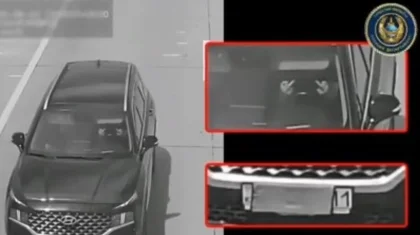 Закрыл номер тряпкой и показал средний палец: водителя задержали в Туркестанской области (ВИДЕО)