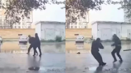 Мужчины подрались из-за парковочного места во дворе многоэтажки в Актобе (ВИДЕО)
