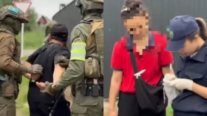 Момент задержания супружеской пары в Талдыкоргане показали на видео