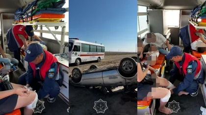 Пять человек, включая ребенка, пострадали в ДТП на трассе в Карагандинской области