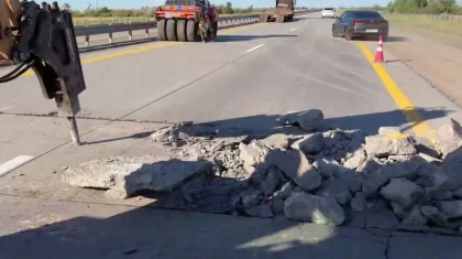 Жара повредила дорожное покрытие на трассе Астана — Павлодар