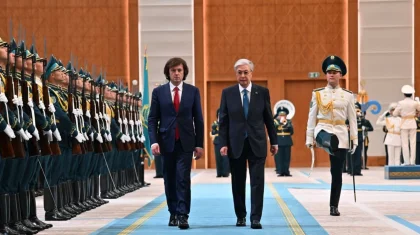 Токаев встретил премьер-министра Грузии в Астане: фото и видео церемонии