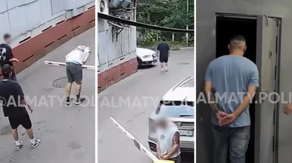 Ради контента сломал шлагбаум и справил нужду: автора видео арестовали в Алматы