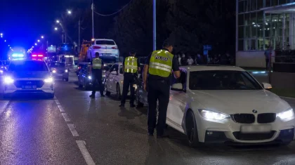 Ночные гонки в Алматы: полиция отправила на штрафстоянку 10 автомобилей