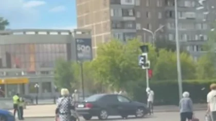 Женщину сбили на проспекте Металлургов в Темиртау (ВИДЕО)