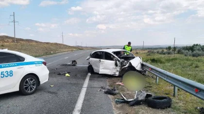 Смертельное ДТП с участием четырех автомобилей произошло в области Абай (ФОТО)
