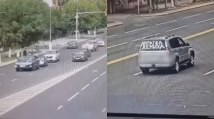 «Братва жениха»: свадебный кортеж устроил опасную езду на дорогах Караганды (ВИДЕО)