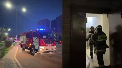МЧС показало, как спасали жителей горящего ЖК в Астане (ВИДЕО)