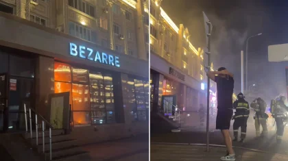 Новый магазин одежды сгорел за день до открытия в Астане (ВИДЕО)