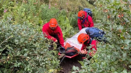 Турист оказался под камнепадом в горах Алматинской области