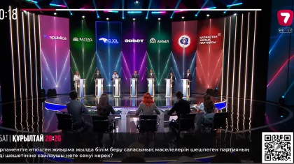 Теледебаты с участием семи партий стартовали в Астане