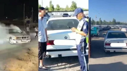 Устроил дрифт на улице: 19-летнего водителя наказали в Туркестане