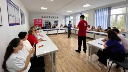 Кандидаты от ОСДП встретились с педагогами школы №19 в Кокшетау