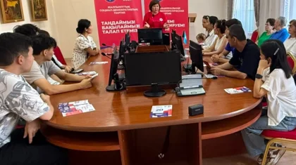 Кандидат от ОСДП Роза Джусупова встретилась с молодежью Павлодара