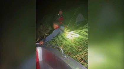 Унесенные ветром сапбордисты уснули в камышах на Астанинском водохранилище